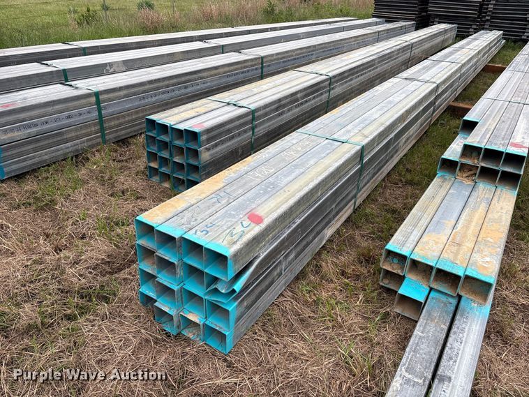 image for item ES8966 (16) joints of galvanized square tubing