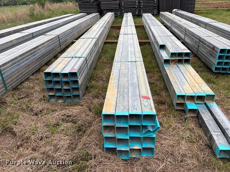 image for item ES8966 (16) joints of galvanized square tubing