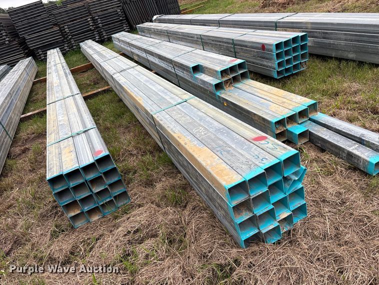 image for item ES8966 (16) joints of galvanized square tubing