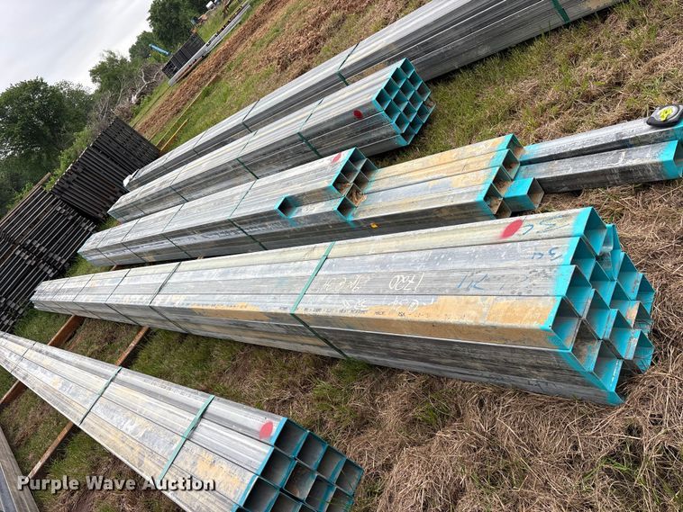 image for item ES8966 (16) joints of galvanized square tubing