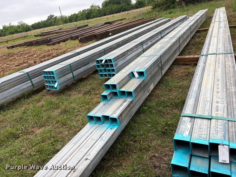 image for item ES8966 (16) joints of galvanized square tubing
