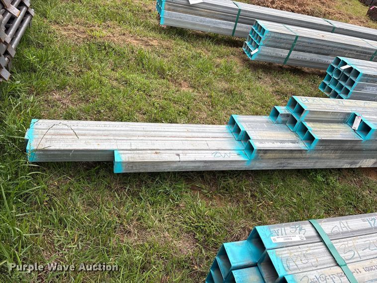 image for item ES8966 (16) joints of galvanized square tubing
