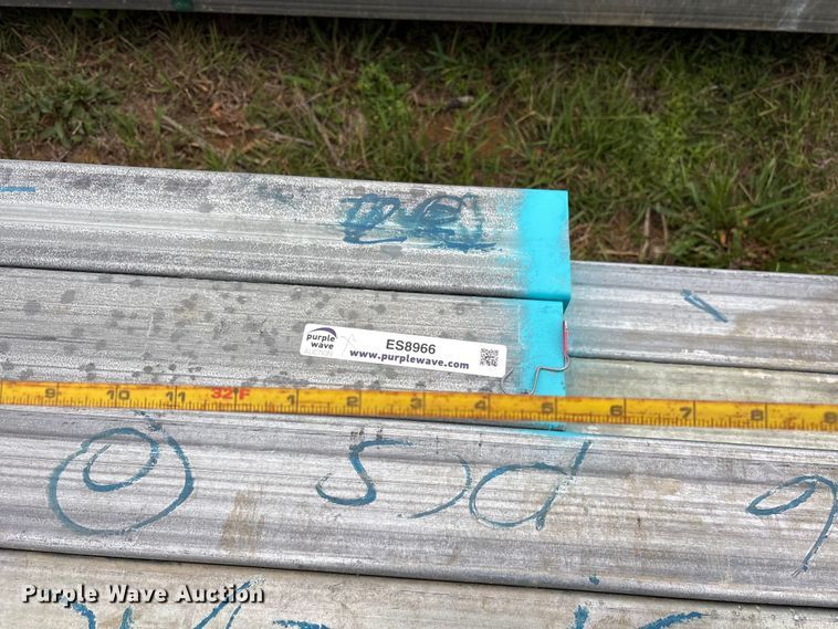 image for item ES8966 (16) joints of galvanized square tubing