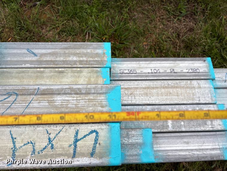 image for item ES8966 (16) joints of galvanized square tubing