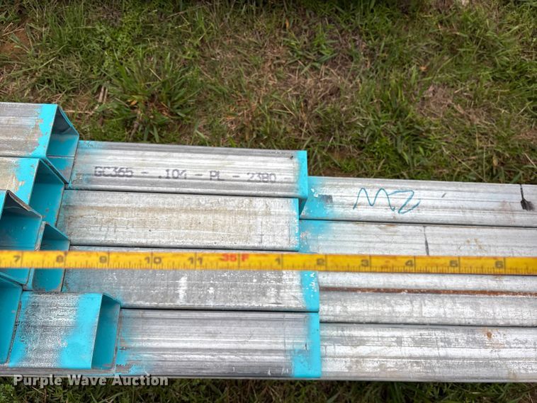 image for item ES8966 (16) joints of galvanized square tubing