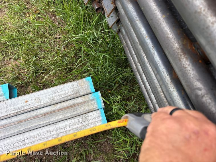 image for item ES8966 (16) joints of galvanized square tubing