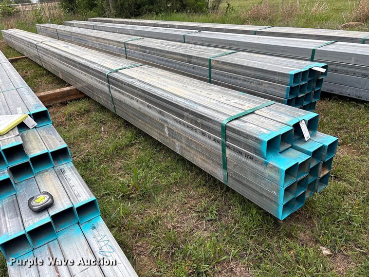 image for item ES8967 (16) joints of galvanized square tubing