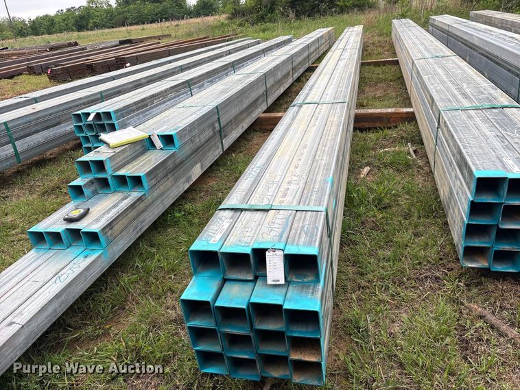image for item ES8967 (16) joints of galvanized square tubing