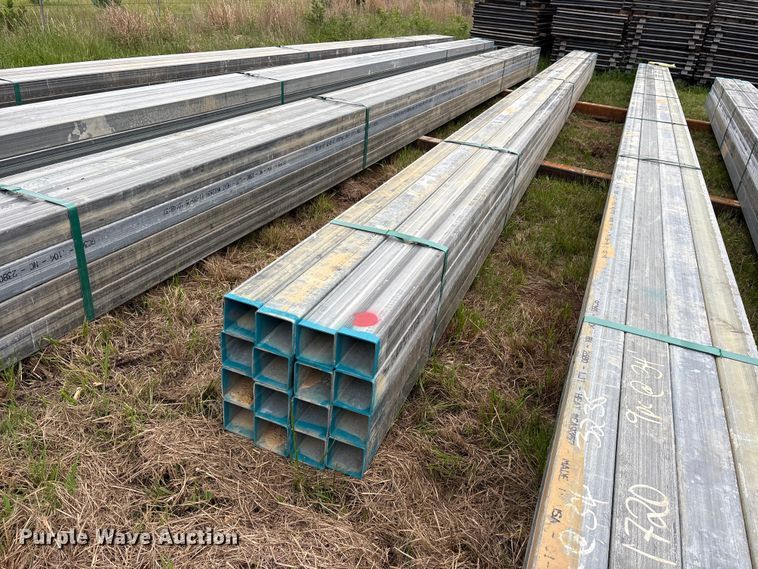 image for item ES8967 (16) joints of galvanized square tubing