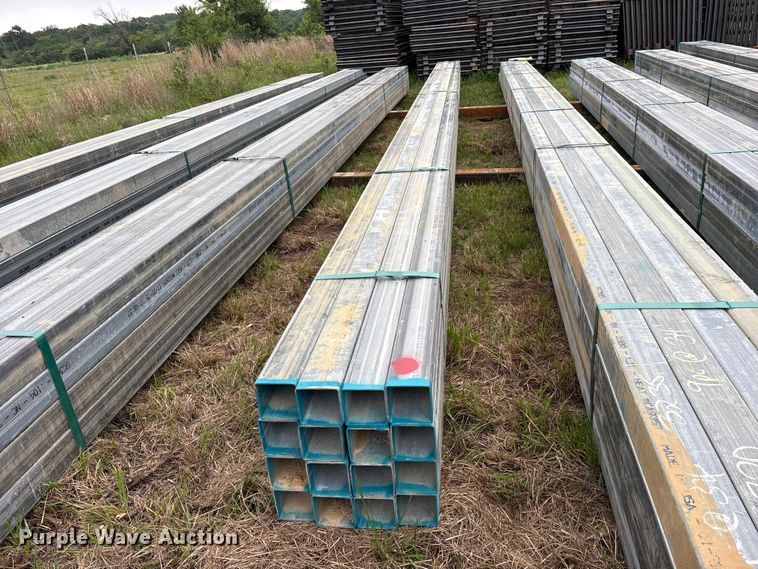 image for item ES8967 (16) joints of galvanized square tubing