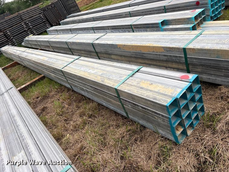 image for item ES8967 (16) joints of galvanized square tubing