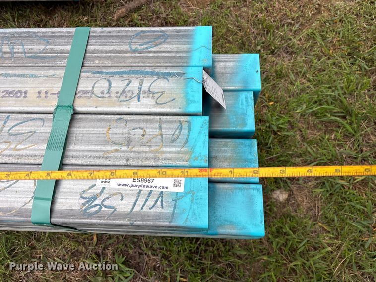 image for item ES8967 (16) joints of galvanized square tubing