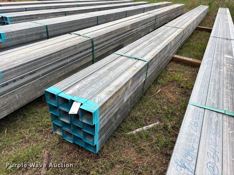 image for item ES8968 (16) joints of galvanized square tubing