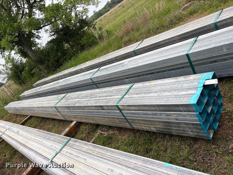 image for item ES8968 (16) joints of galvanized square tubing