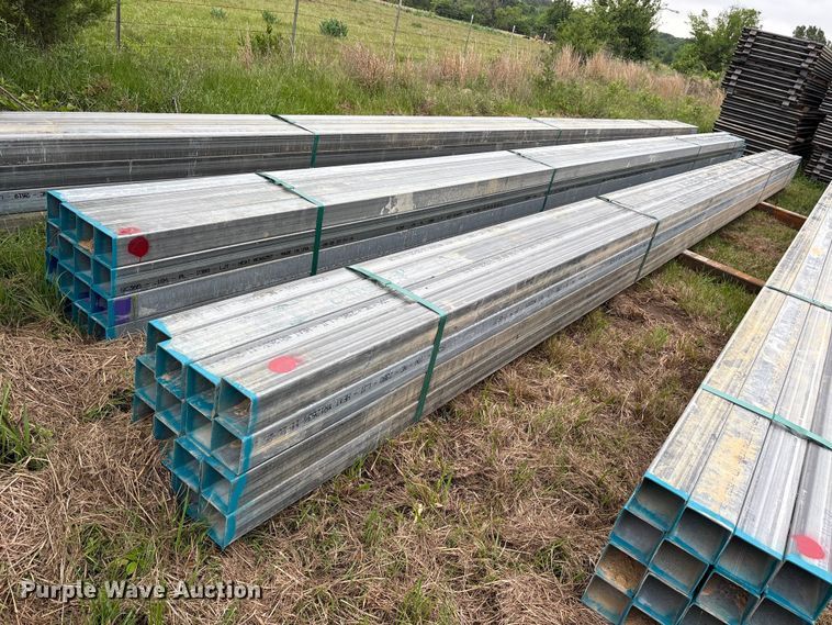 image for item ES8968 (16) joints of galvanized square tubing