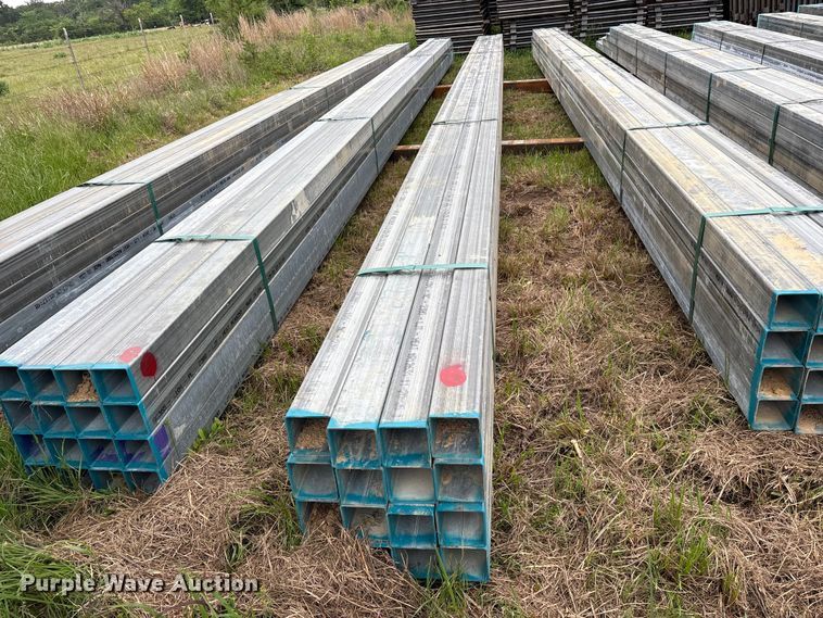 image for item ES8968 (16) joints of galvanized square tubing