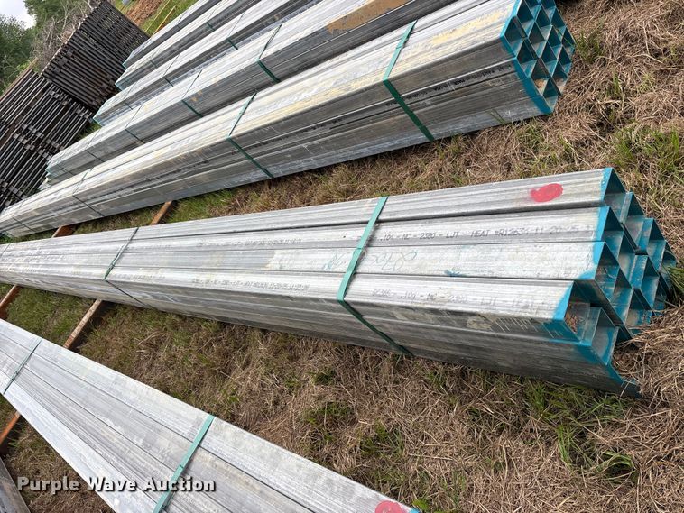 image for item ES8968 (16) joints of galvanized square tubing