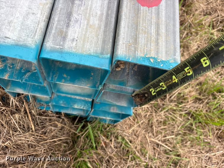image for item ES8968 (16) joints of galvanized square tubing