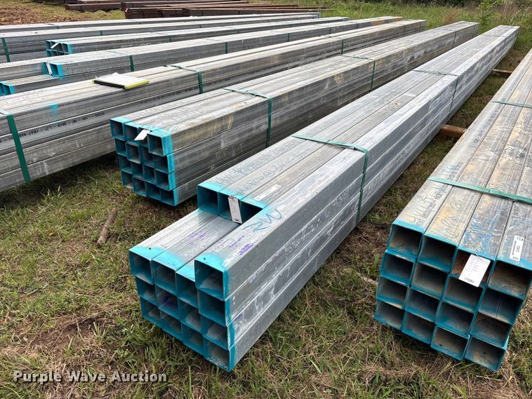 image for item ES8969 (16) joints of galvanized square tubing
