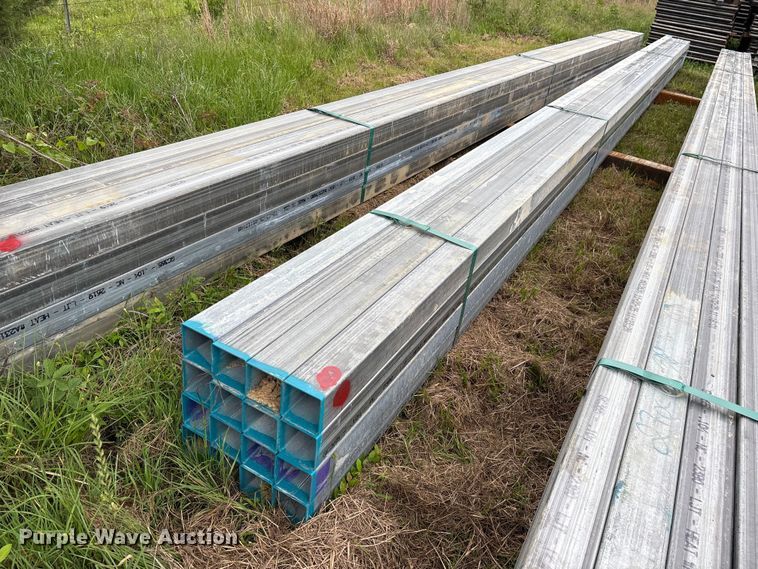image for item ES8969 (16) joints of galvanized square tubing