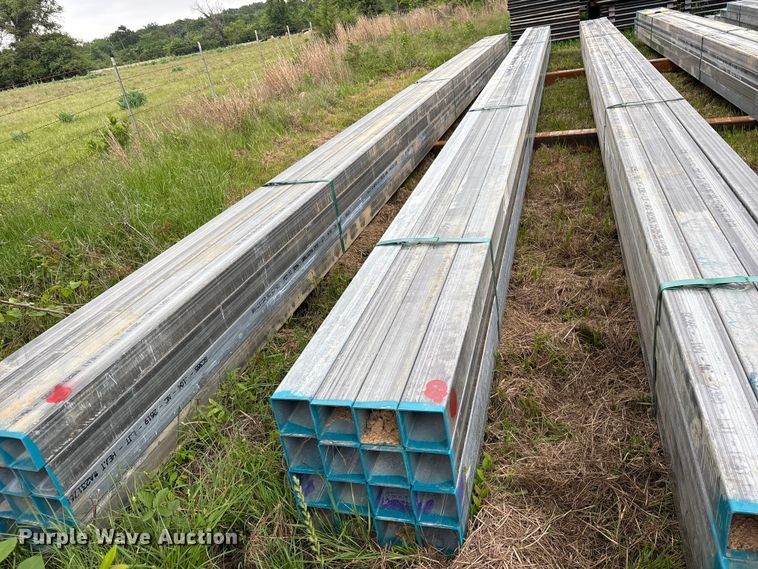 image for item ES8969 (16) joints of galvanized square tubing