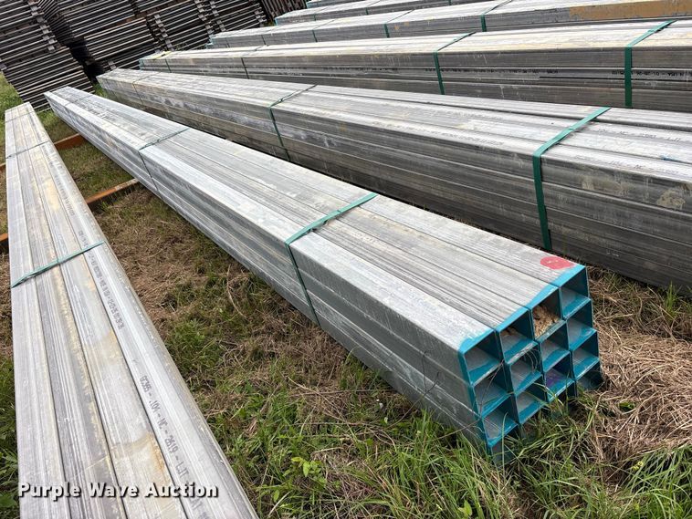 image for item ES8969 (16) joints of galvanized square tubing