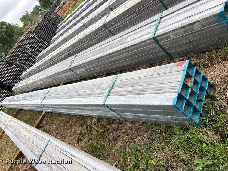 image for item ES8969 (16) joints of galvanized square tubing
