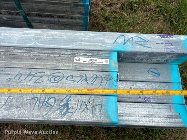 image for item ES8969 (16) joints of galvanized square tubing
