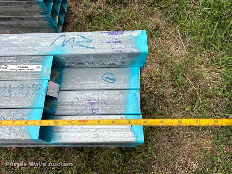 image for item ES8969 (16) joints of galvanized square tubing