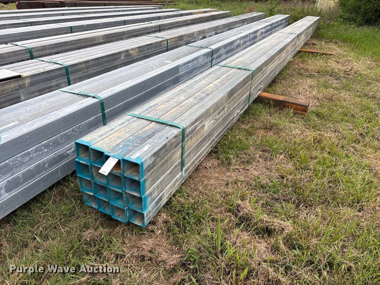 image for item ES8970 (16) joints of galvanized square tubing