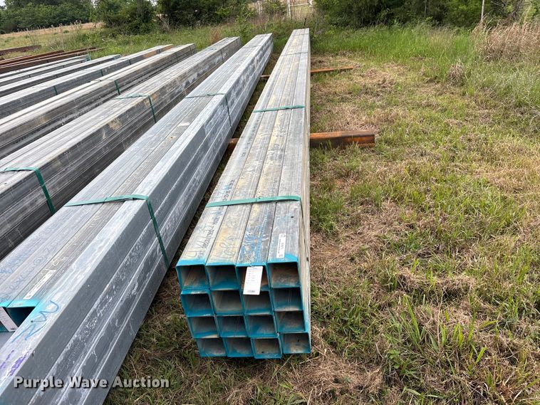 image for item ES8970 (16) joints of galvanized square tubing