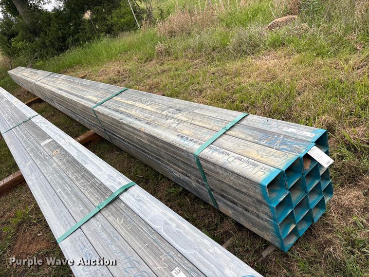 image for item ES8970 (16) joints of galvanized square tubing
