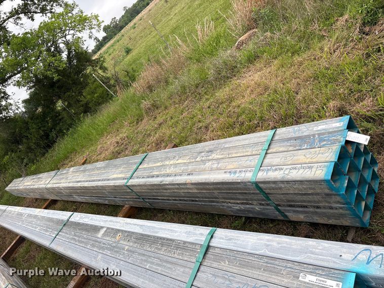 image for item ES8970 (16) joints of galvanized square tubing