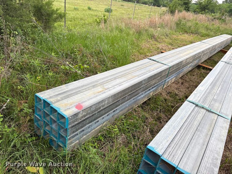 image for item ES8970 (16) joints of galvanized square tubing