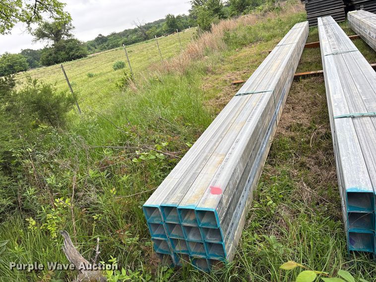 image for item ES8970 (16) joints of galvanized square tubing