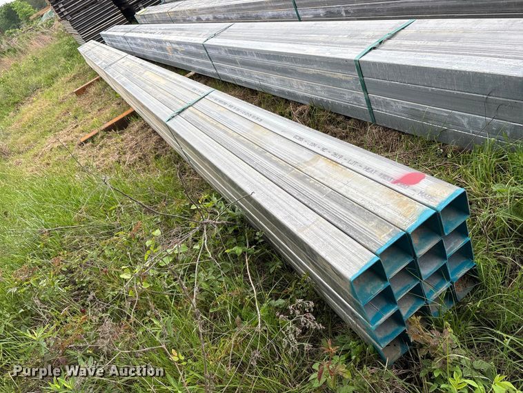 image for item ES8970 (16) joints of galvanized square tubing