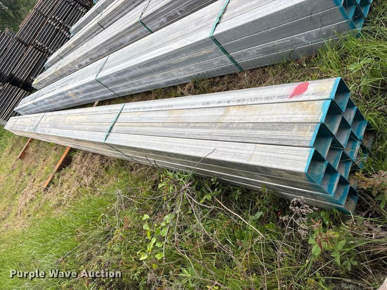 image for item ES8970 (16) joints of galvanized square tubing