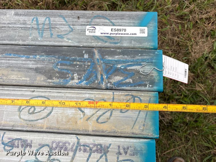 image for item ES8970 (16) joints of galvanized square tubing