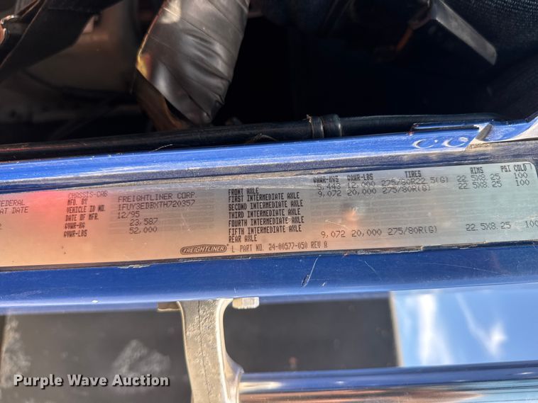 image for item ET1941 1996 Freightliner FLD 112 crane truck