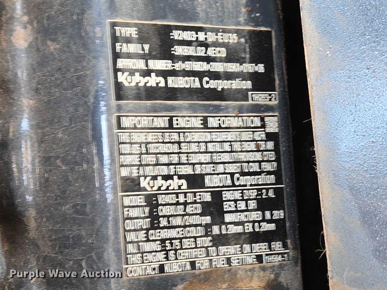 image for item ET5067 2020 Komatsu PC56-7 mini excavator