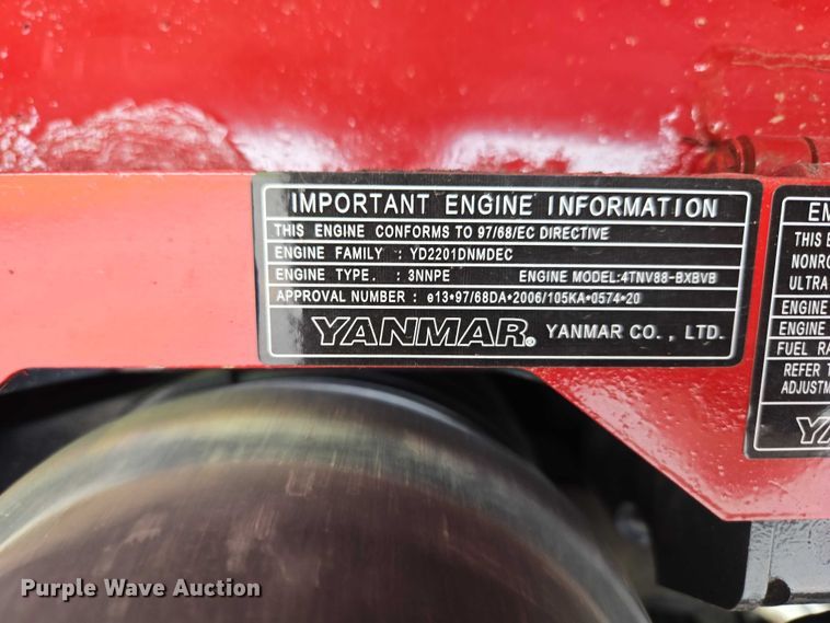image for item ET5075 2017 Yanmar VIO55 mini excavator