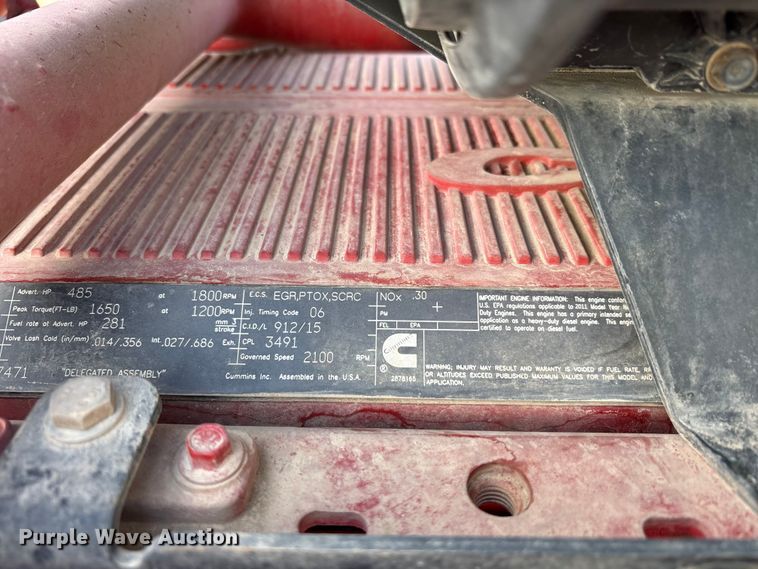 image for item EU0476 2012 Kenworth T800 dump truck