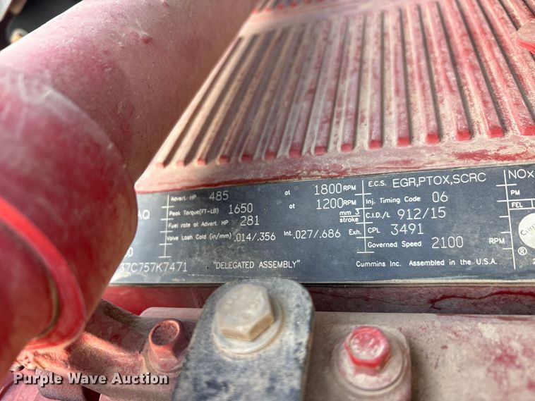 image for item EU0476 2012 Kenworth T800 dump truck