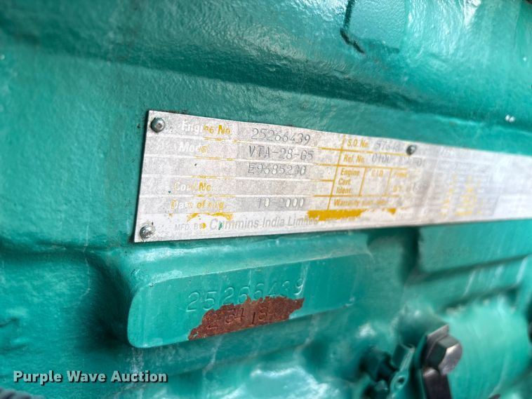 image for item EU0498 Cummins DFGB-4956576 generator