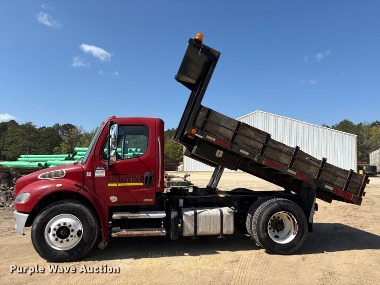 image for item EU0502 2012 Freightliner M2 Business Class dump flatbed truck