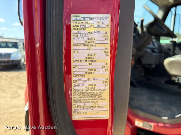 image for item EU0502 2012 Freightliner M2 Business Class dump flatbed truck