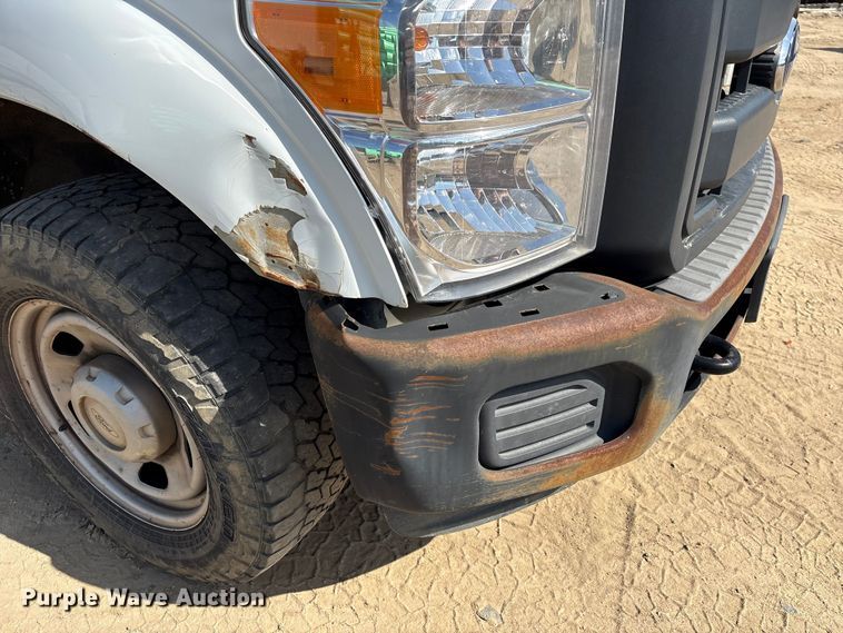 image for item EU0505 2013 Ford F350 Super Duty XL Crew Cab utility bed pickup truck