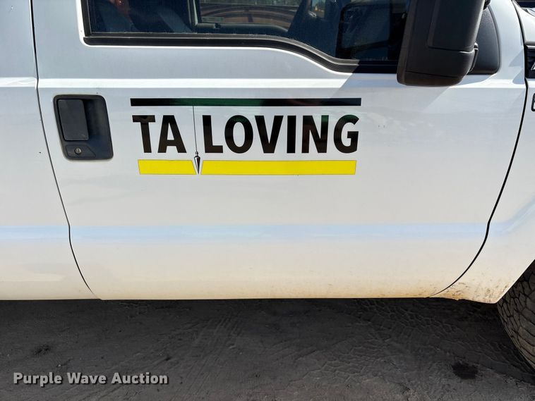 image for item EU0505 2013 Ford F350 Super Duty XL Crew Cab utility bed pickup truck