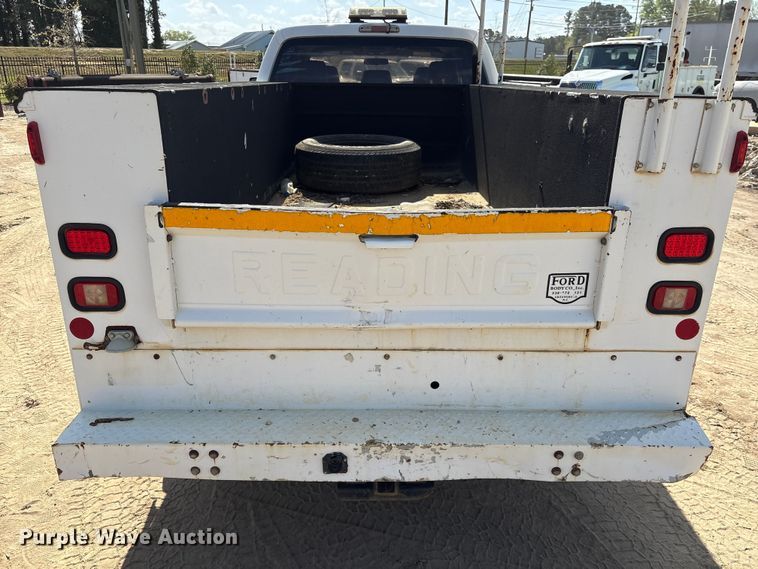 image for item EU0505 2013 Ford F350 Super Duty XL Crew Cab utility bed pickup truck