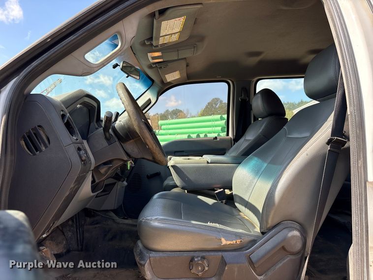 image for item EU0505 2013 Ford F350 Super Duty XL Crew Cab utility bed pickup truck